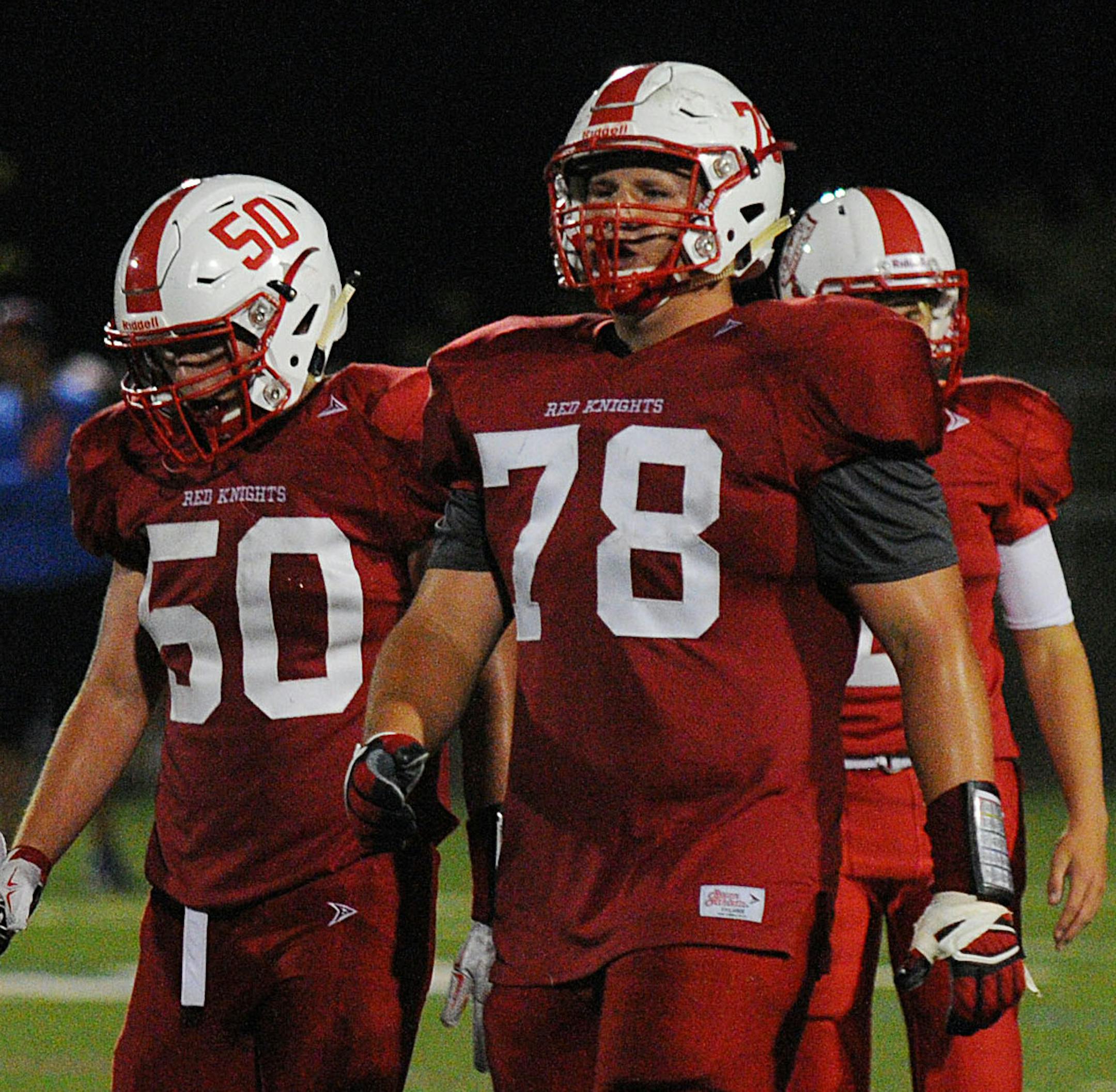 Benilde-St. Margaret's lineman Eric Wilson (#78), who is passing up numerous Division I football scholarship offers to play at Harvard