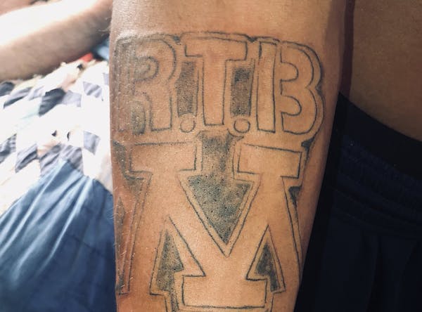 Rashod Bateman showed off his new tattoo on Twitter in early May.