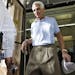 Former Republican Florida Governor Charlie Crist, leaves the Pinellas County Supervisor of Elections Thursday, Dec. 13, 2012, in St. Petersburg, Fla. 