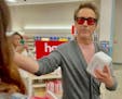 Robert Downey Jr. draws fans at Target in downtown Minneapolis on Tuesday.