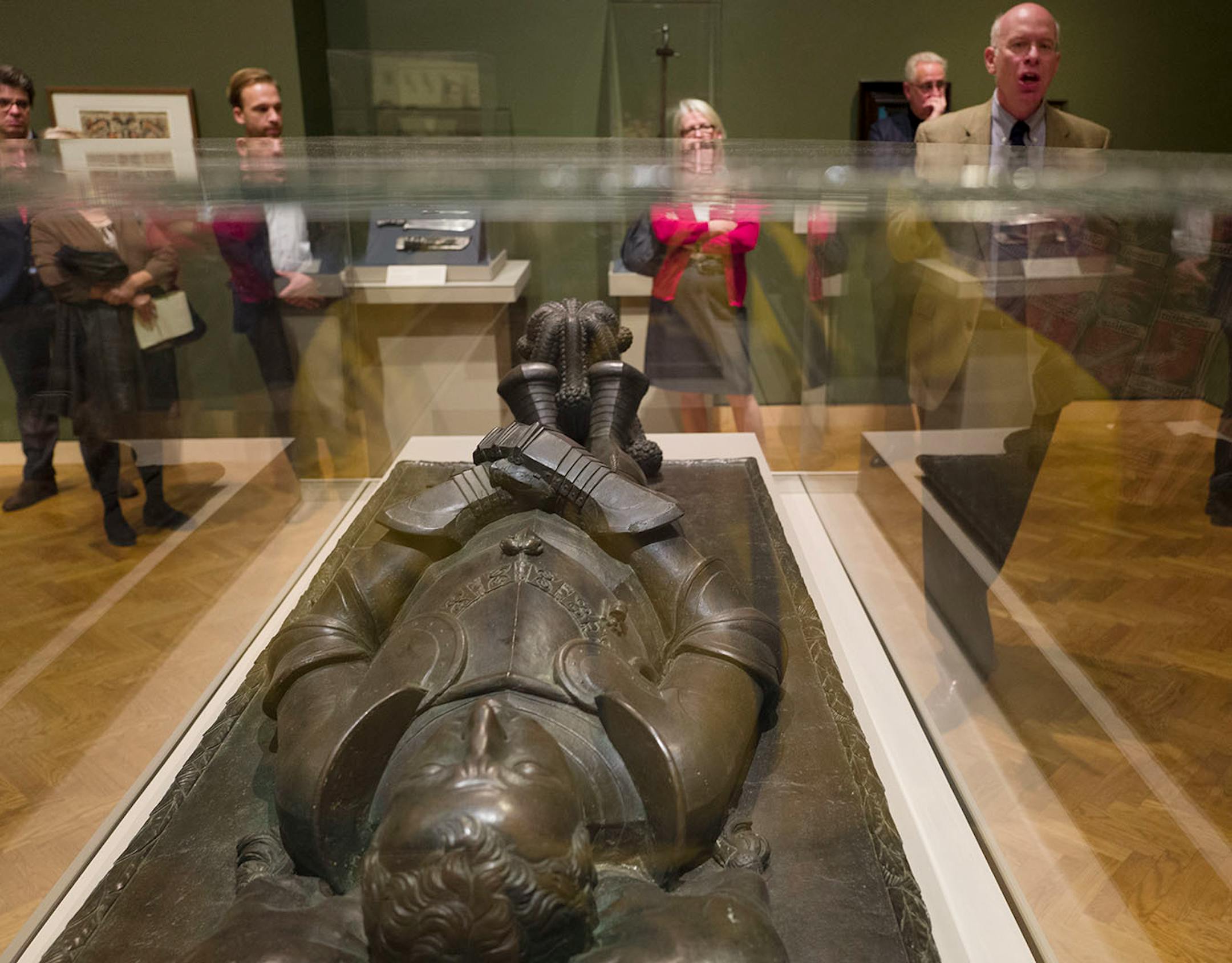 MIA museum's curator Tom Rassieur talked about the Tomb of County Hoyer VI of Mansfeld-Vorderot during a media tour at The Minneapolis Institute of Art Thursday October 27, 2016 in Minneapolis, MN. ] First exhibition marking 500th anniversary of Martin Luther's "Ninety-Five Theses" opens at the Minneapolis Institute of Art October 30. Jerry Holt / jerry. Holt@Startribune.com