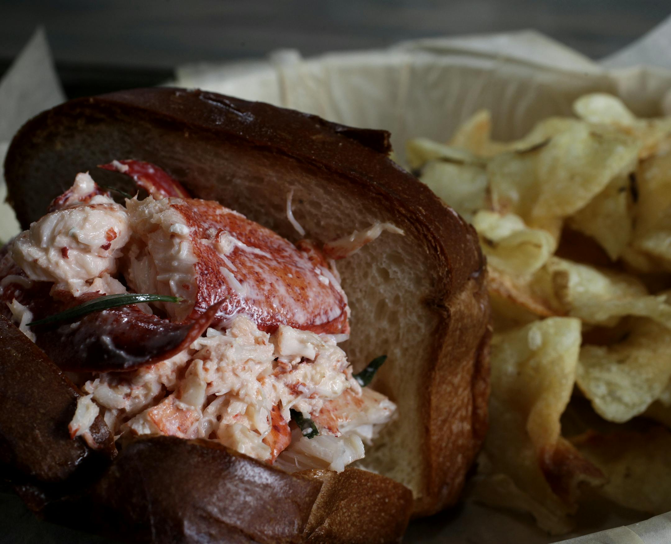 lobster roll at Smack Shack in Minneapolis, MN on May 24, 2013. ] JOELKOYAMA‚Ä¢joel koyama@startribune.com Contact e-mail Assignment Summary: MAGIC SAXO NUMBER IS 916026 Restaurant review: Smack Shack, the lobster-centric iteration of the food truck of the same name in the North Loop. Three stars. Restaurant review. Could you please shoot a portrait of owner Josh Thoma? And food: Fried chicken, lobster roll, guacamole, mocha pot de creme, blueberry crisp.lobster cioppino.