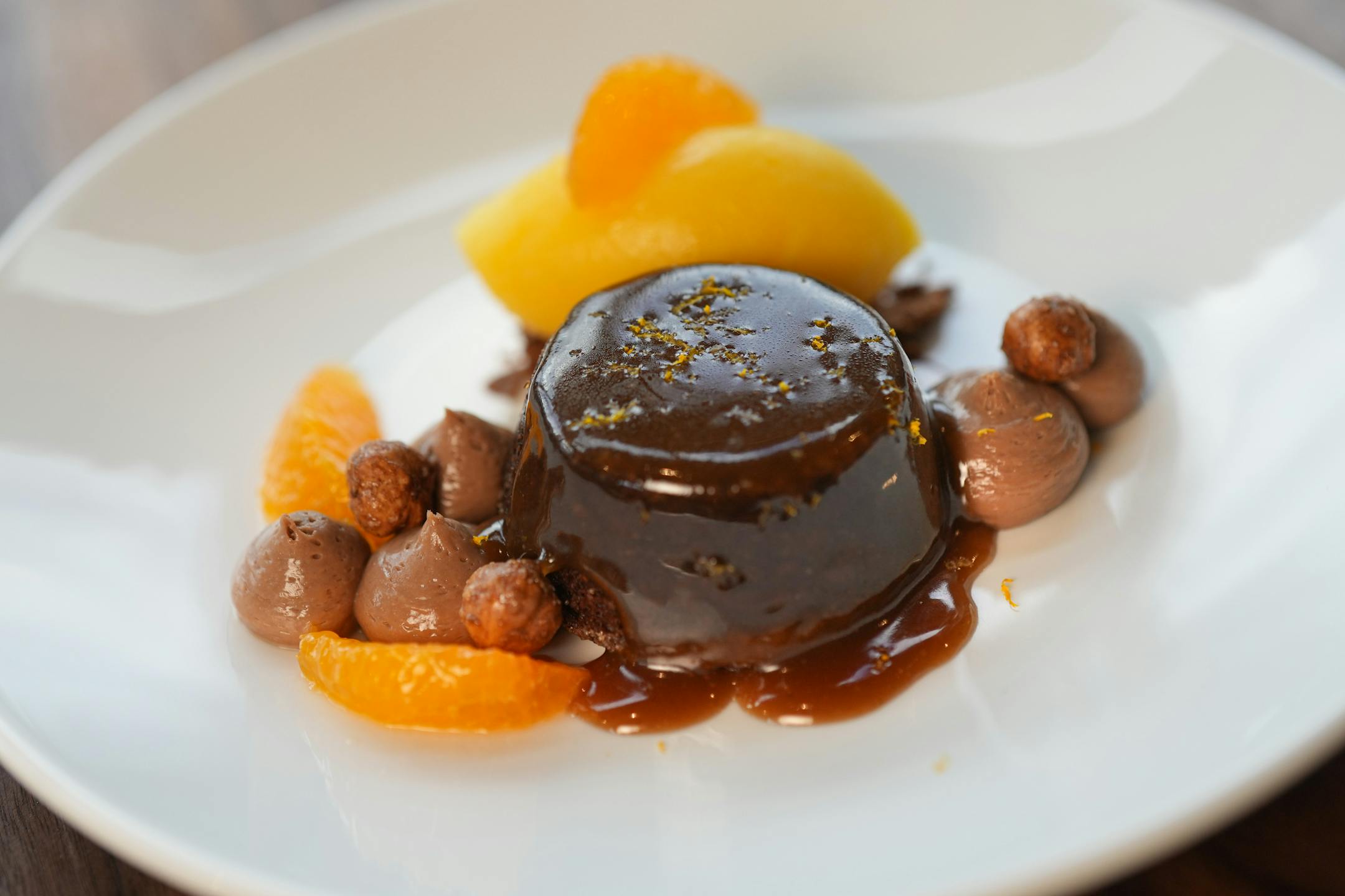 Sticky toffee cake.