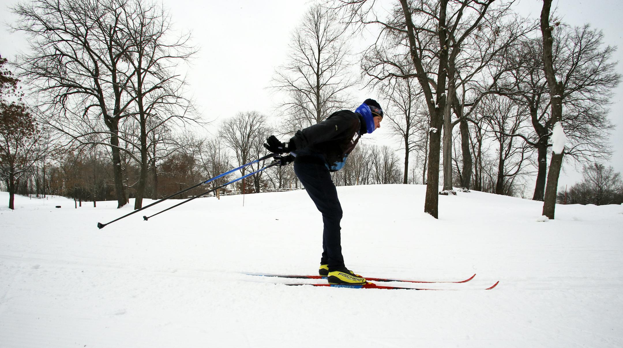 Hyland Lake Park Reserve is a popular destination, particularly when winter weather doesn't cooperate. Three Rivers Parks District makes snow at Hyland and Elm Creek Park Reserve. The district has more than 100 kilometers of groomed trails.