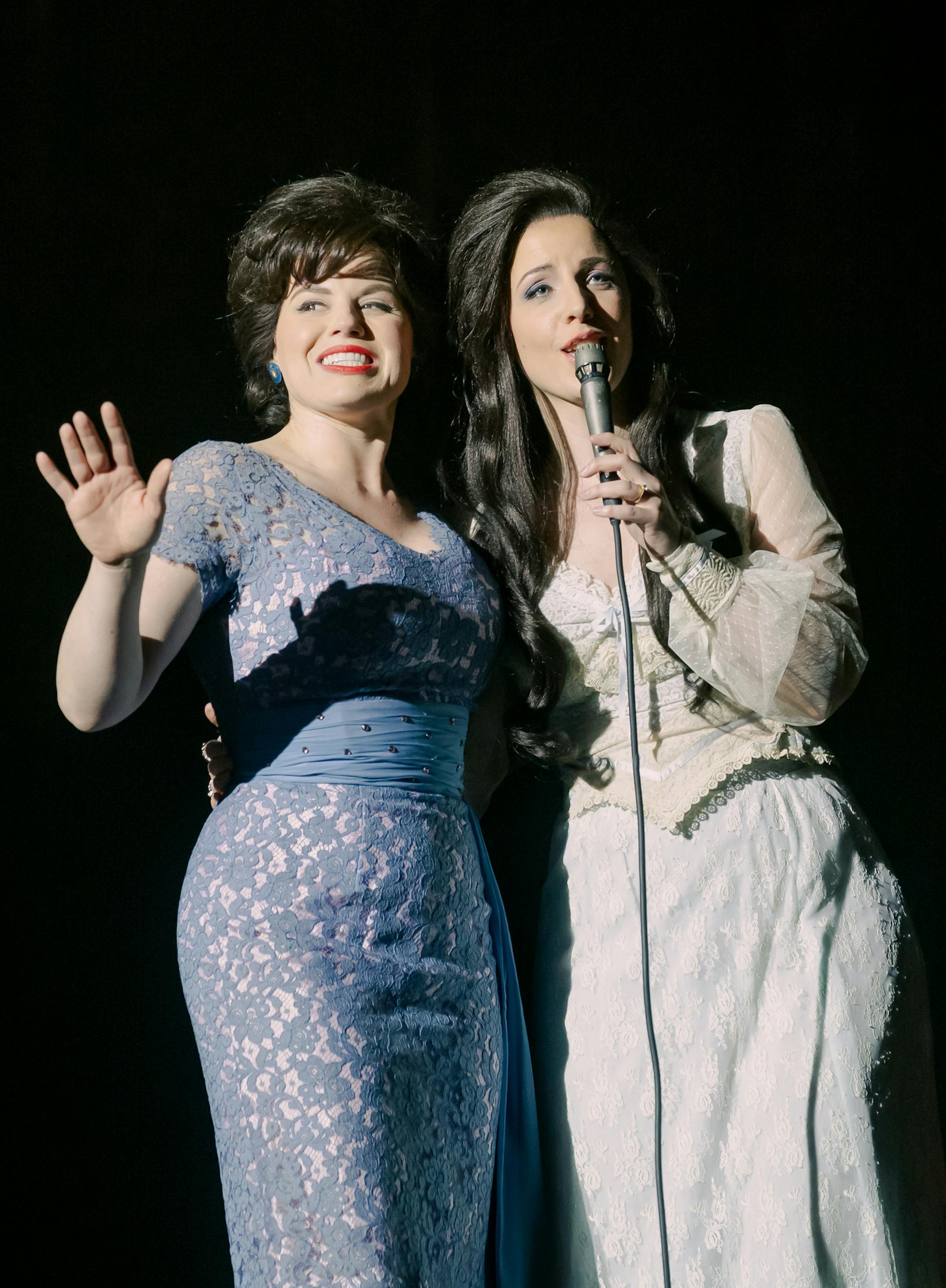 Patsy & Loretta is based on the untold true story of the friendship between two of country music’s greatest icons, Patsy Cline (Megan Hilty) and Loretta Lynn (Jessie Mueller). When they first met, Patsy was already one of the biggest stars in country music while Loretta was just a coal miner’s daughter, starting off with little to her name but a $17 guitar. Instead of seeing Loretta as competition, Patsy took Loretta under her wings to help her make it in Nashville. Soon, they beca