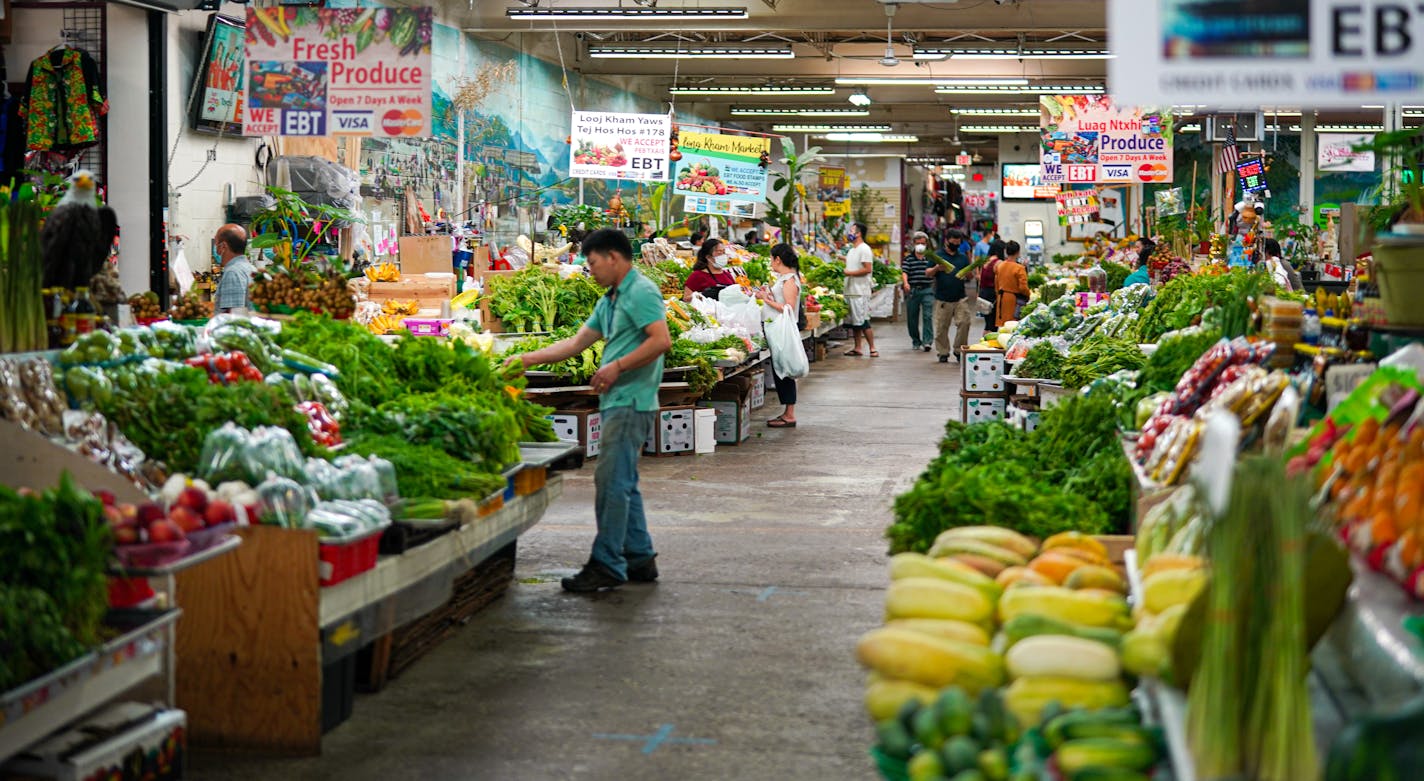 The Hmong Village Shopping Center, St. Paul. ] GLEN STUBBE • glen.stubbe@startribune.com Saturday, July 11, 2020