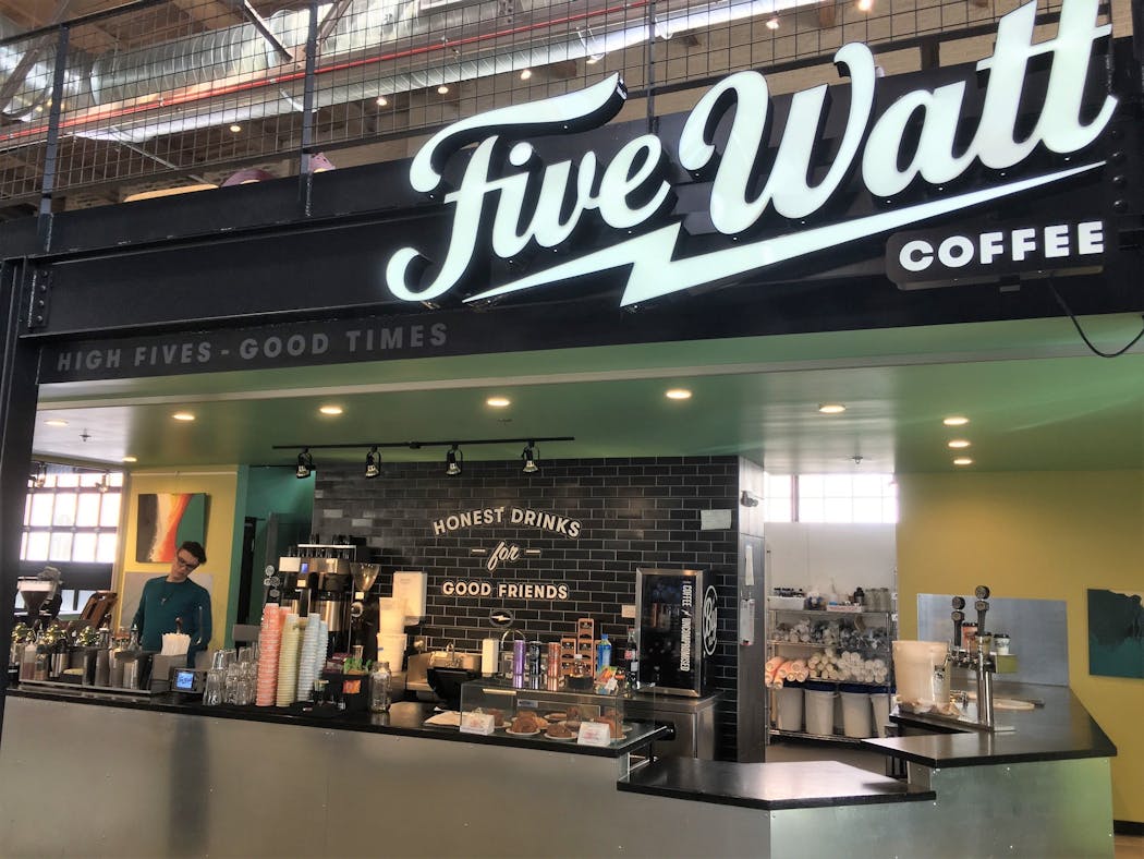 Five Watt Coffee at Keg and Case Market in St. Paul