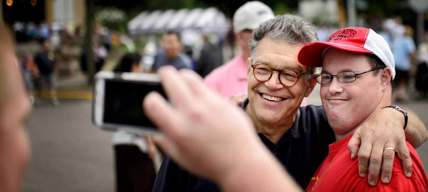 Senator Al Franken is constantly asked by supporters is they can have their pictures taken with him at the State Fair. ] Falcon Heights , MN -- Thursday, August 28, 2014. GLEN STUBBE * gstubbe@startribune.com