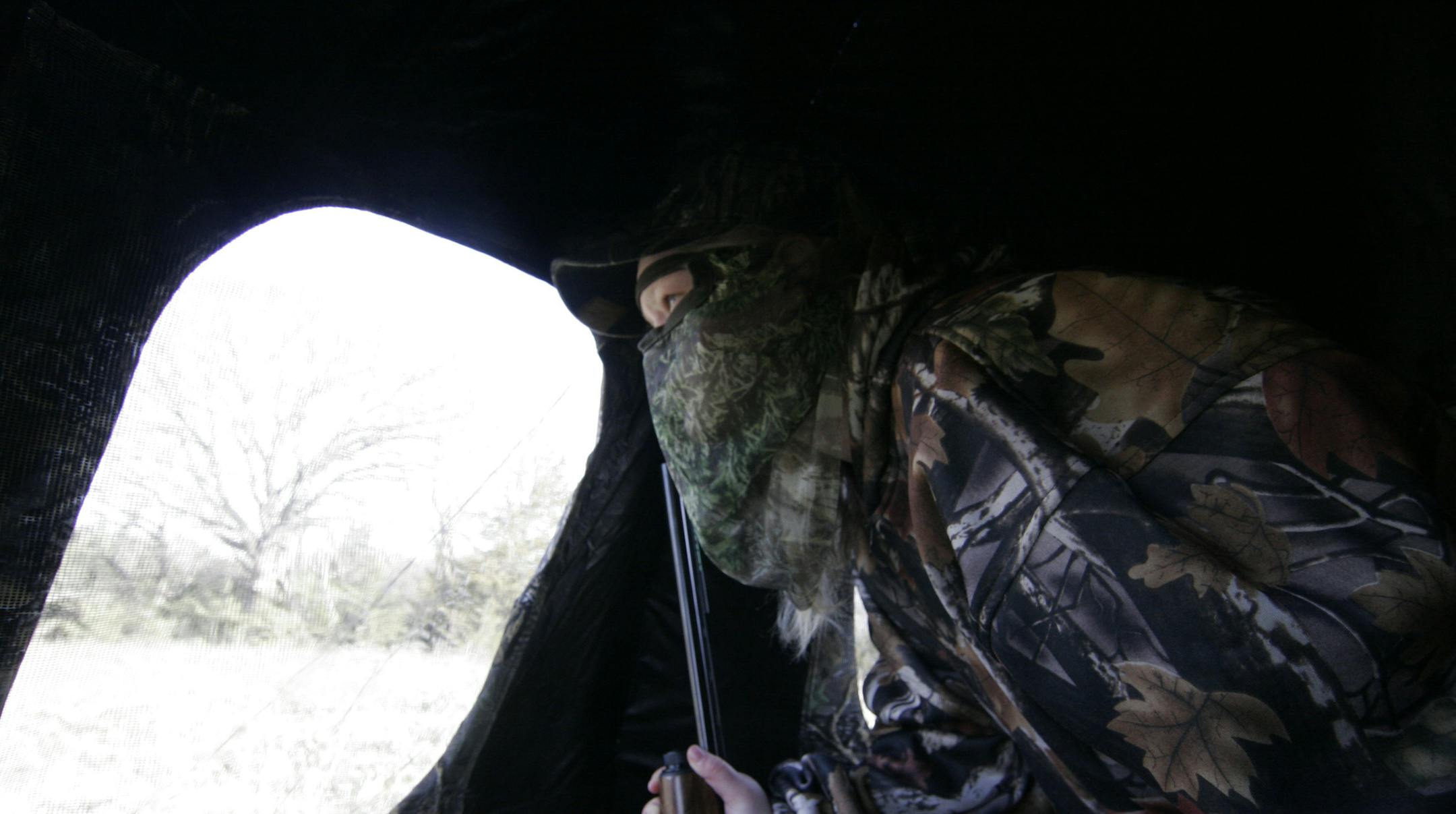 A young hunter from Vernon Center, Minn., participated in a youth hunt.