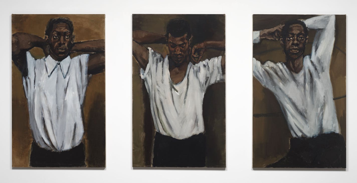 Work by Lynette Yiadom-Boakye in Mia's "Mapping Black Identities" exhibit.