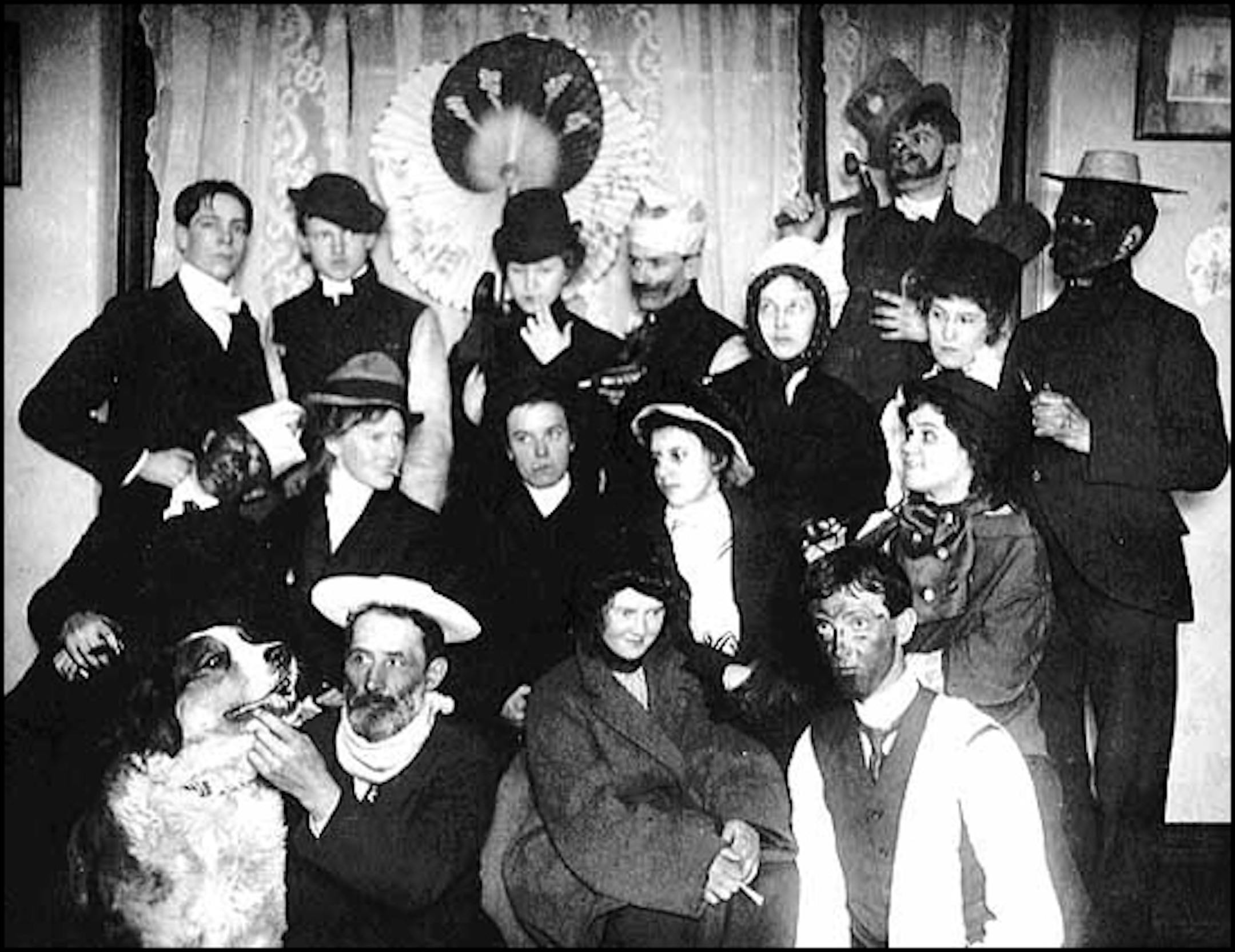 People at costume party. Photograph Collection ca. 1910