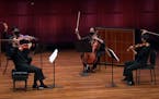 From left, violinists Steven Copes and Kyu-Young Kim, cellist Julie Albers and violist Maiya Papach performed William Walton's String Quartet in A Min