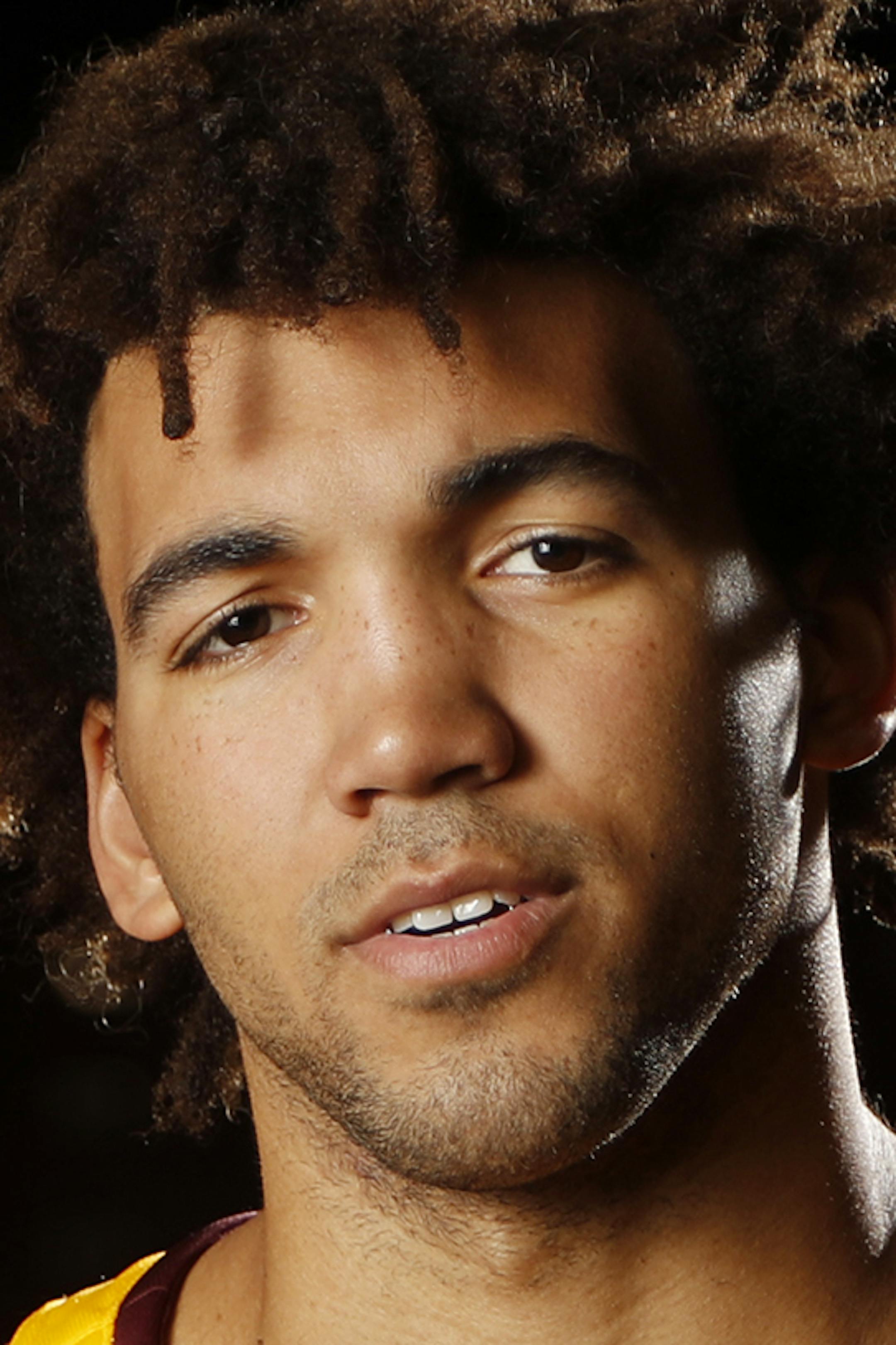 Reggie Lynch starting center at Williams Arena Tuesday October 25, 2016 in Minneapolis, MN. ] Minnesota men's basketball media day at Williams Arena. Jerry Holt / jerry. Holt@Startribune.com