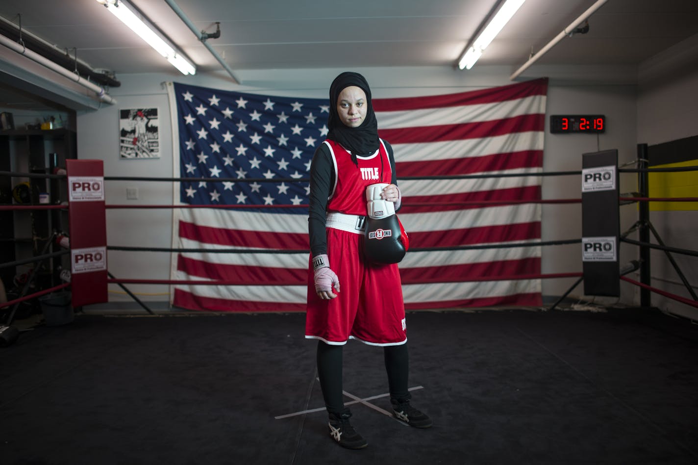 Amaiya Zafar was photographed at Sir. Cerresso Fort Boxing in St. Paul wearing an outfit similar to what she'd wear if allowed to compete. If allowed to compete, she'd wear a tighter-fitting hijab that she made herself. ] Aaron Lavinsky &#x2022; aaron.lavinsky@startribune.com 15-year-old Amaiya Zafar from Oakdale, Minn., is seeking to compete for the first time in a USA Boxing-sanctioned event this Friday in Duluth. She's asking USA Boxing and the United States Olympic Committee (USOC) to allow