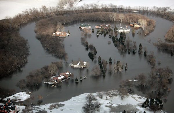 Flooding on the Red River in 2009.
