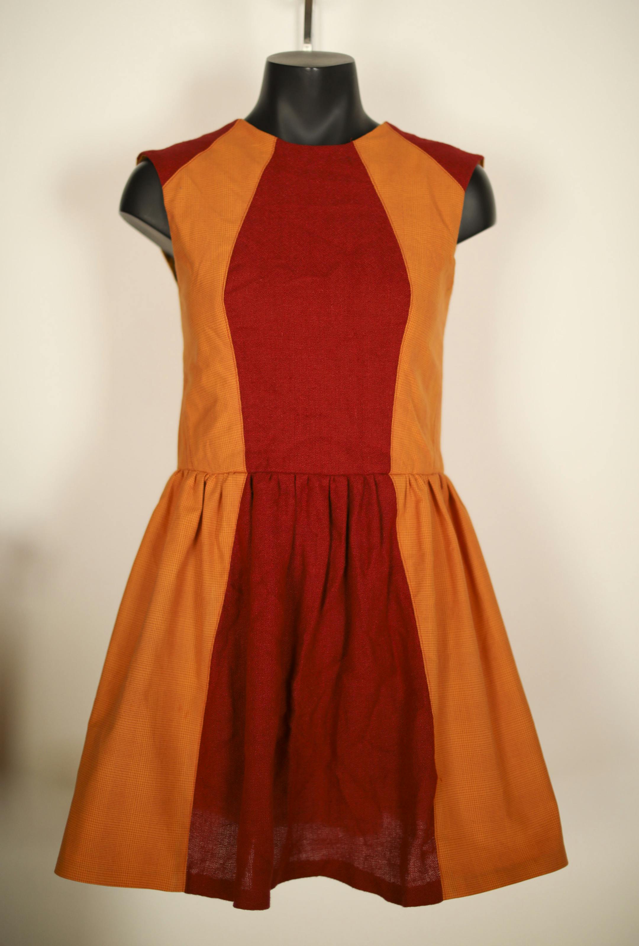 A dress by Minneapolis designer Samantha Rei on display in her Minneapolis studio.