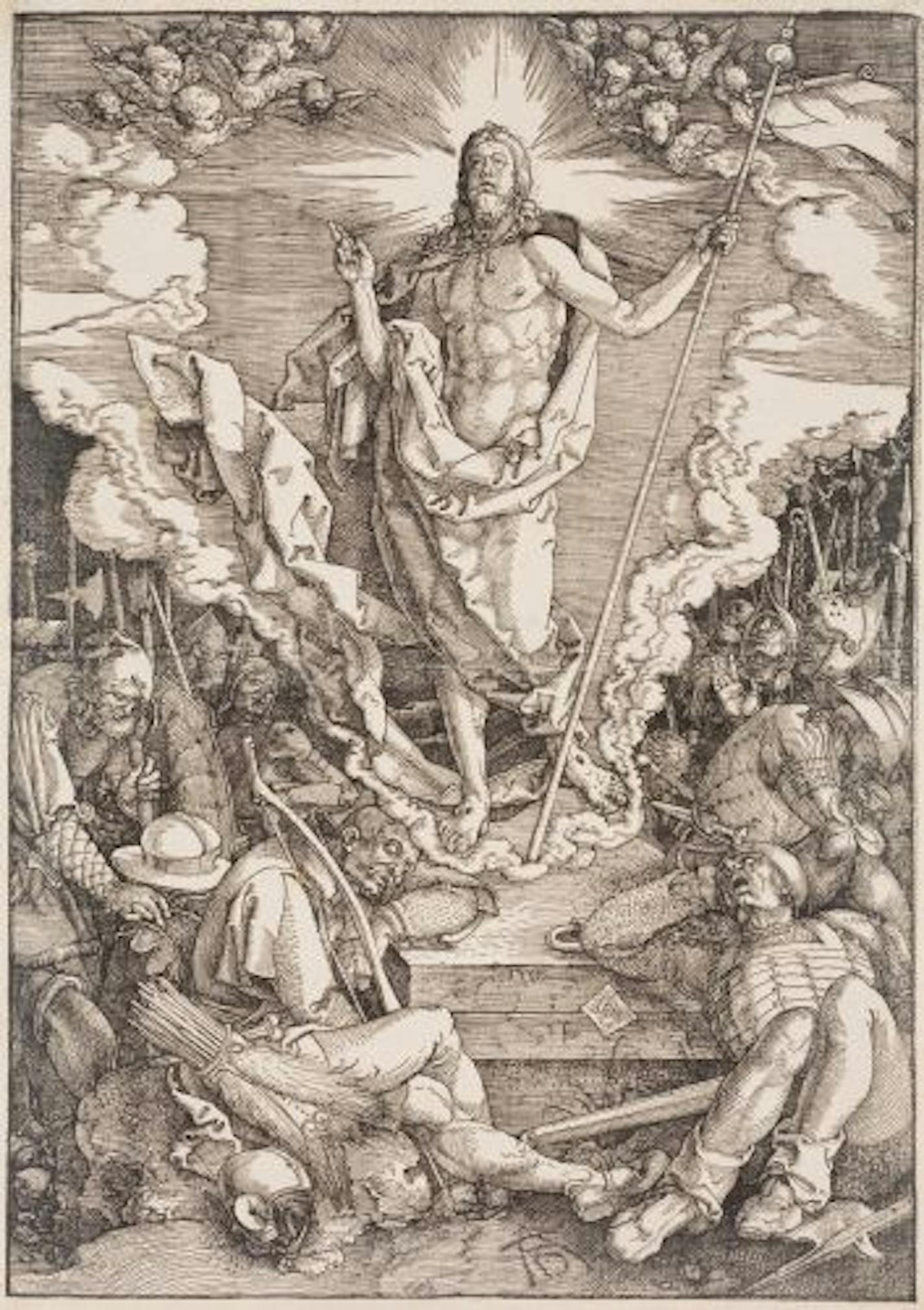 Albrecht Durer, "The Resurrection," woodcut, 1510