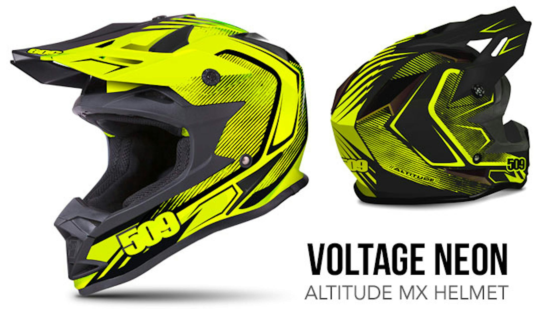 509 Inc. Voltage Neon Altitude MX carbon fiber helmet