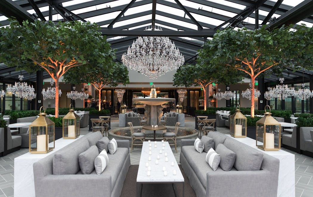 RH Rooftop Restaurant, atop the Restoration Hardware in Edina, was named Minnesota's most beautiful.