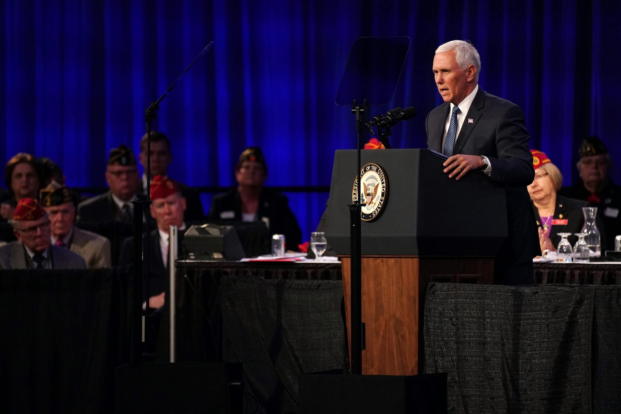 Vice President Mike Pence addressed attendees of the American Legion National Convention Thursday.