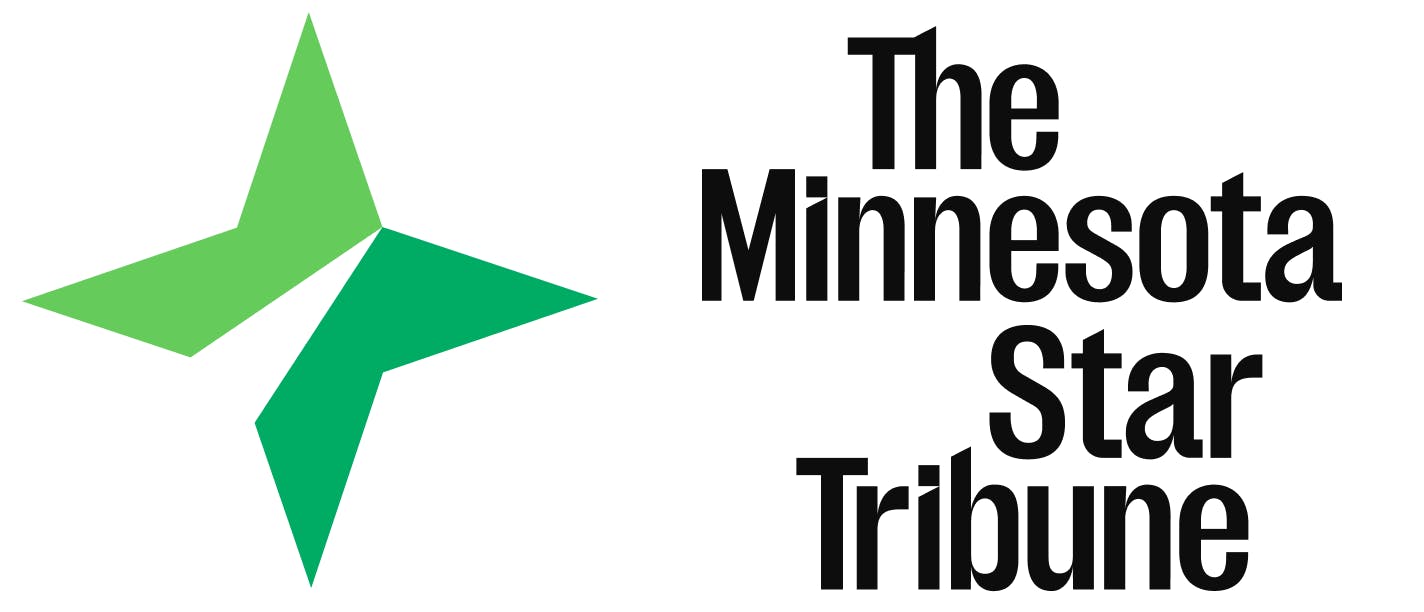 Rebranded logos for the new Minnesota Star Tribune