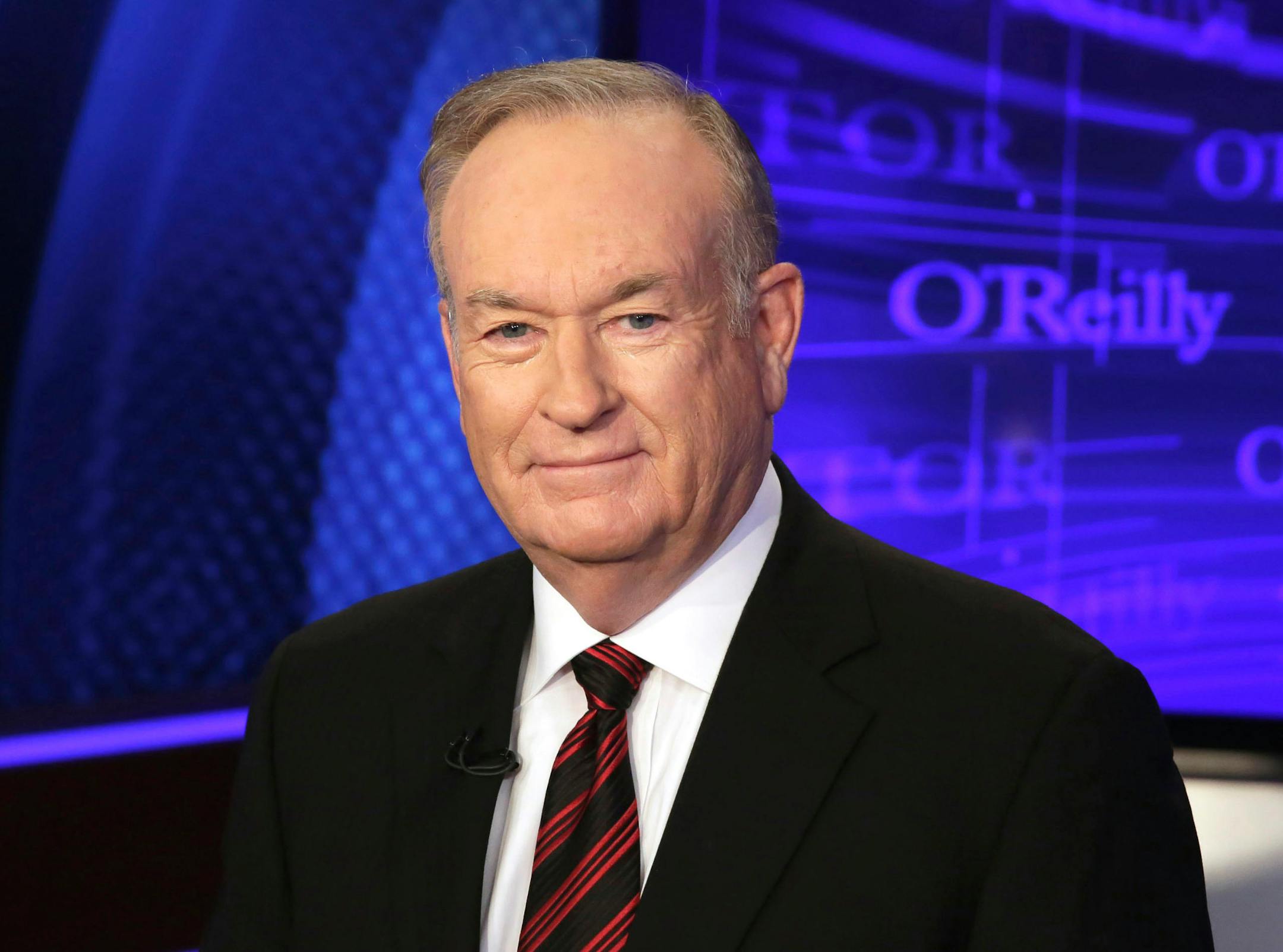 In this Oct. 1, 2015, file photo, Bill O'Reilly of the Fox News Channel program "The O'Reilly Factor," poses for photos in New York.