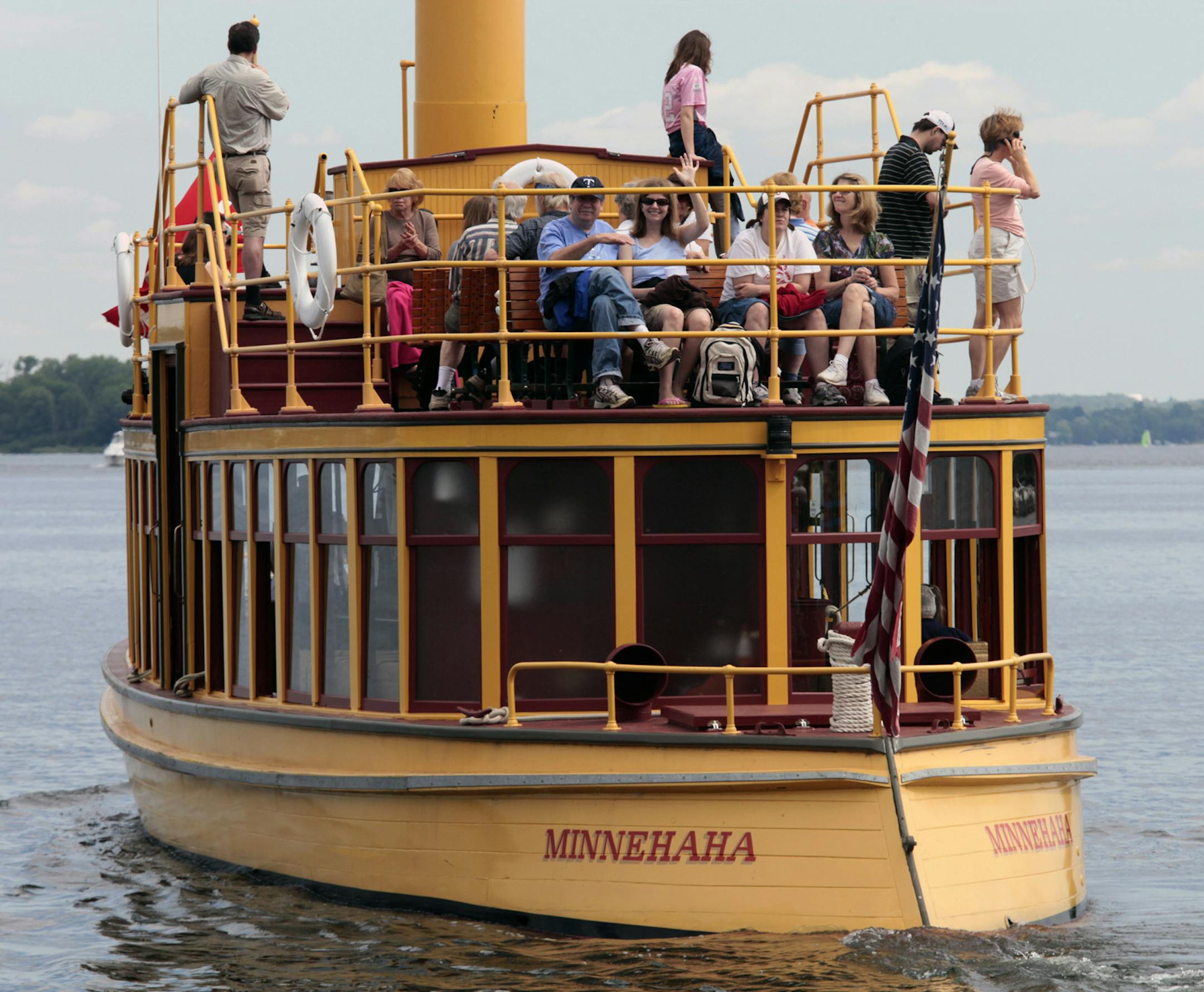 MARLIN LEVISON * mlevison@startribune.com June 20, 2010 - GENERAL INFORMATION: The Steamboat Minnehaha this weekend will make its first passenger runs to Big Island in more than 80 years. The island is now a park of the city of Orono, and kept in its natural wooded state. No food, beverages or restroom facilities are available at the park, but visitors can bring a picnic lunch. Trips will leave from the Excelsior city docks Saturday and Sunday at 9:40 and 10:50 a.m., noon, and 1:10, 2:20 and 3:3
