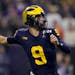 With the 10th pick in the draft, the Vikings drafted Michigan quarterback J.J. McCarthy, who won a national championship last season.