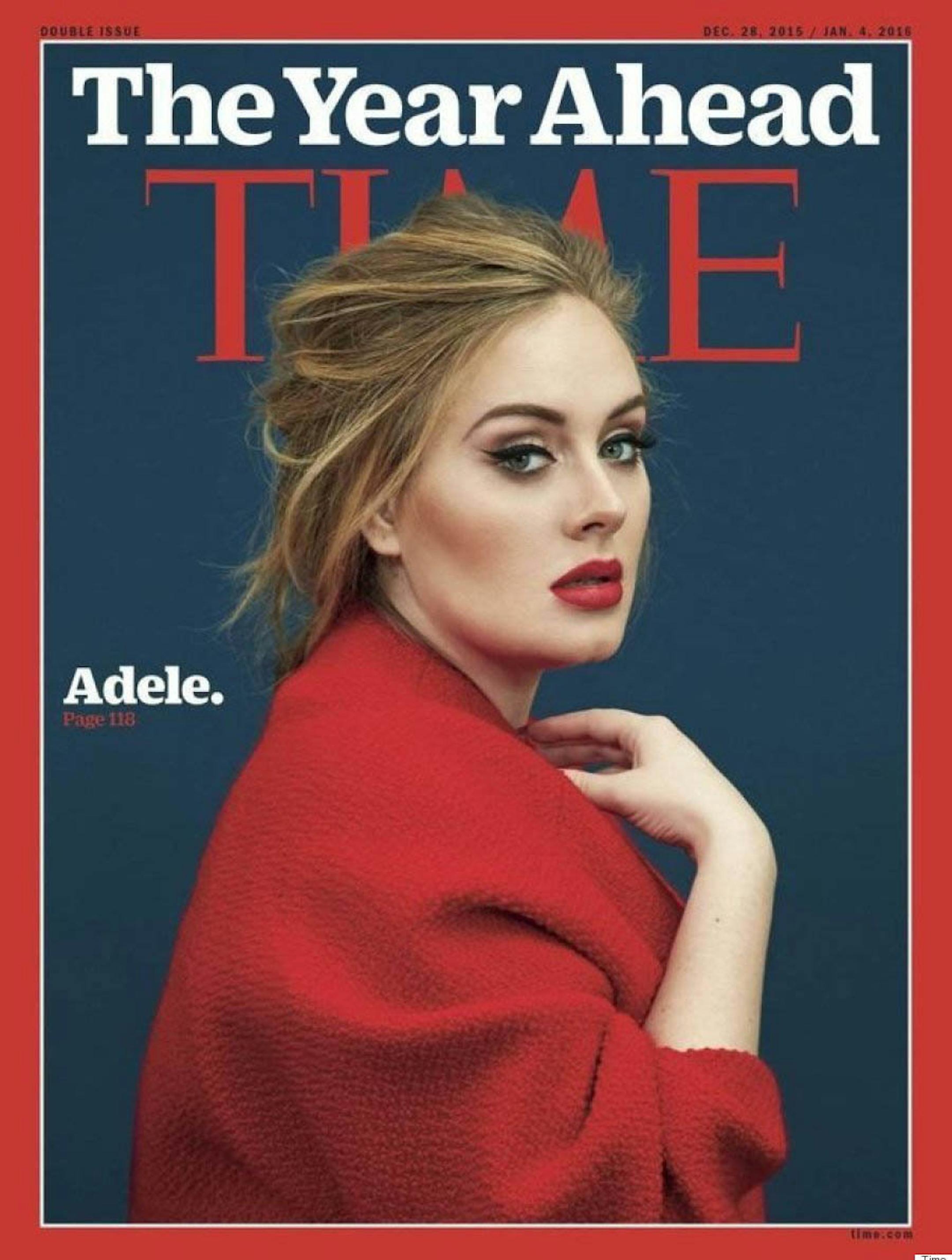Adele on Time Magazine, photographed by Erik M. Heck
