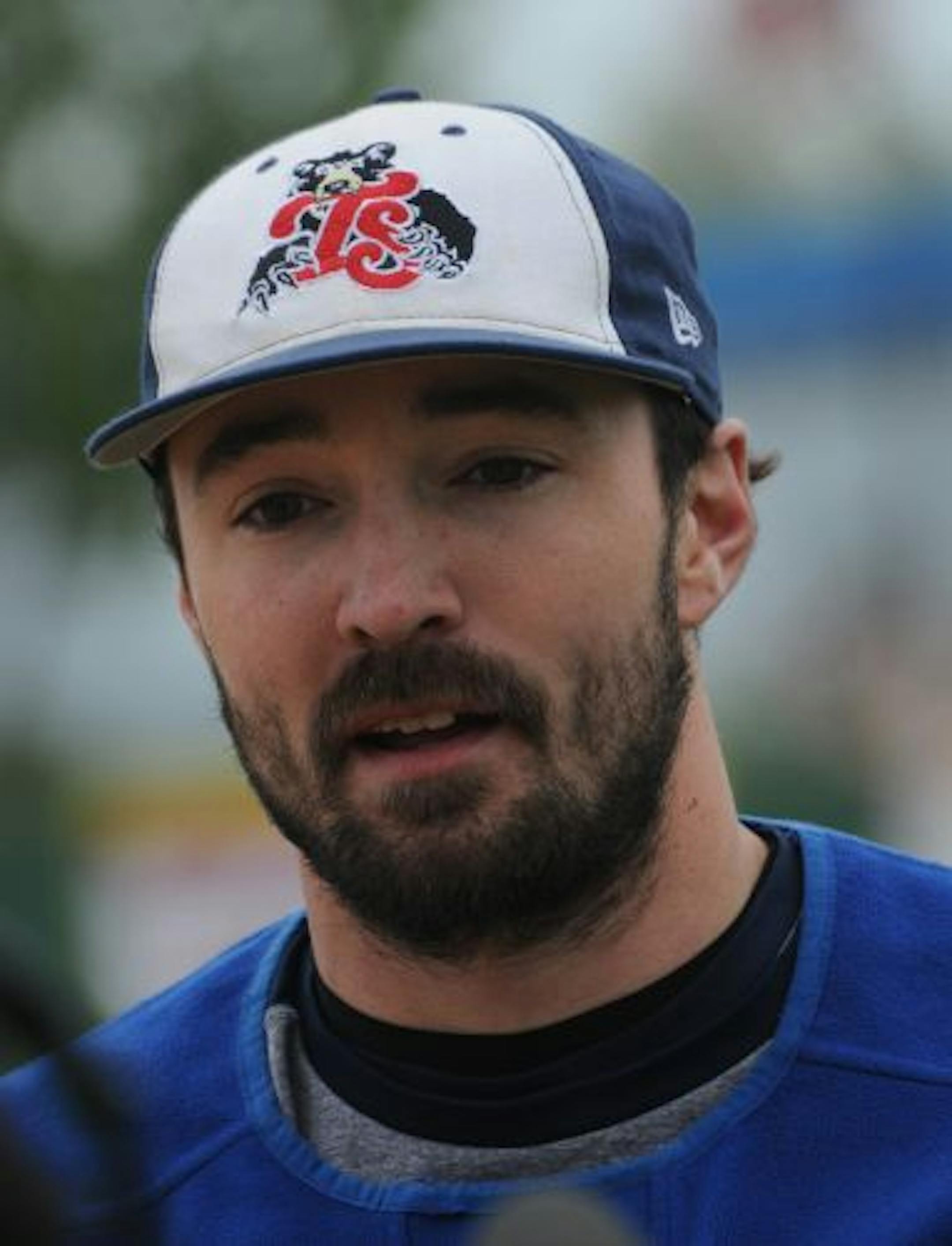 Jon Mueller, who pitched for the Gophers and the Cubs organization, was invited back to an afternoon workout by manager George Tsamis.