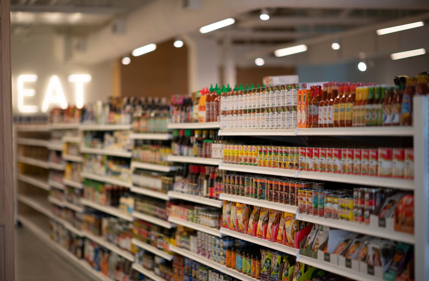 The shelves are stocked and ready ahead of Good Grocer's Friday grand opening.