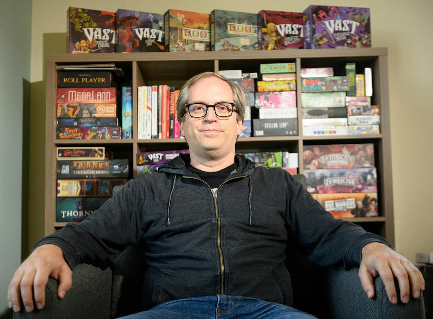 Patrick Leder, a one-time IT professional, is the founder of Leder Games, a St. Paul-based boardgame company that has raised capital and is generating several million in annual revenue.
Photo:Aaron Lavinsky &#x2022; aaron.lavinsky@startribune.com