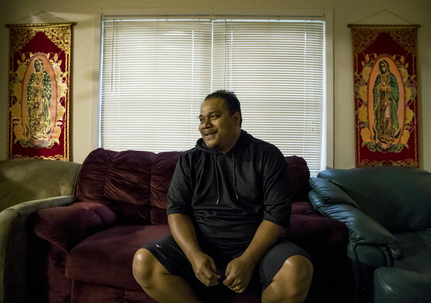 Michael Elias was in the first wave of Micronesians who migrated to live in Milan, Minn., photographed in his home on September 12, 2016. ] RENEE JONES SCHNEIDER &#x2022; renee.jones@startribune.com