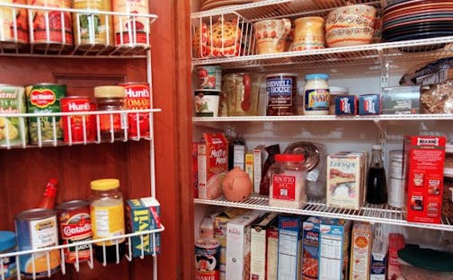 The kitchen pantry