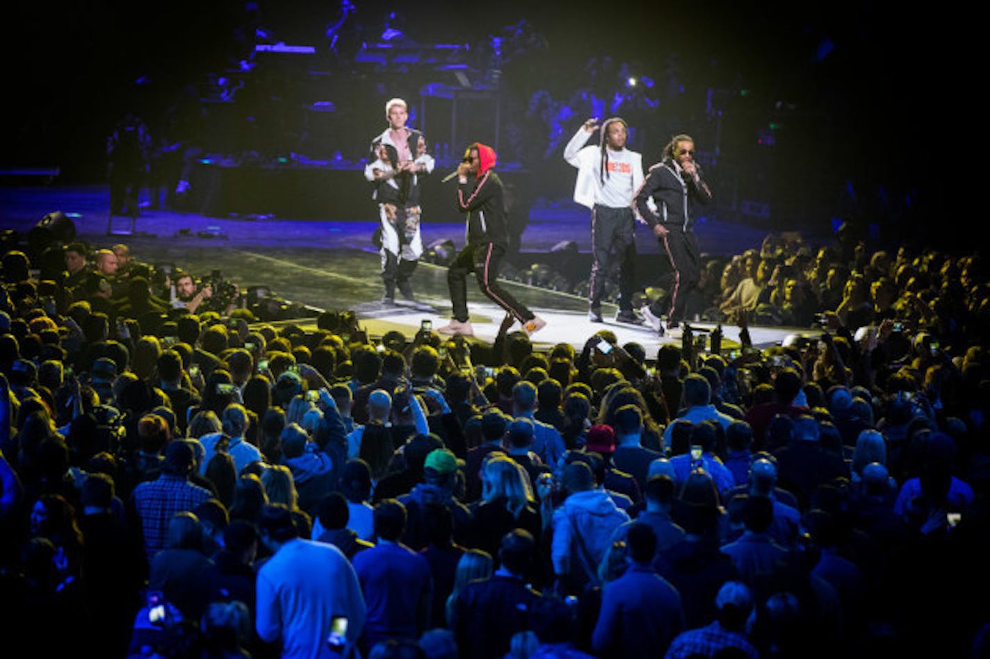 Migos joined Machine Gun Kelly at the Armory.