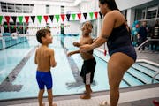 Hero Pascal got excited to jump into the brand new V3 Sports pool n Minneapolis. The 25-yard swimming and training pool will soon be open to the publi