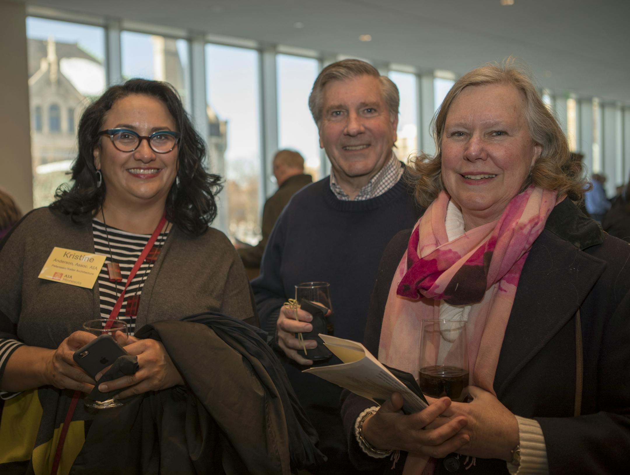 Kristine Anderson and Tom and Jane Render.