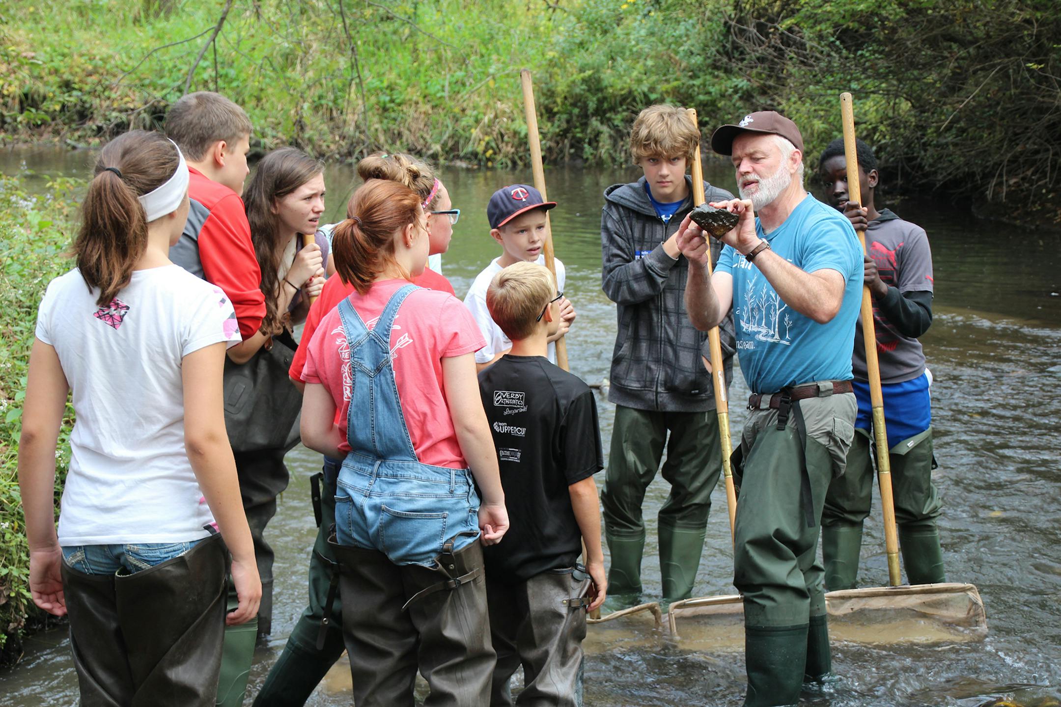 Larry Dolphin doesn't miss a lot of things about being director of the nature center. But he misses working with young people.