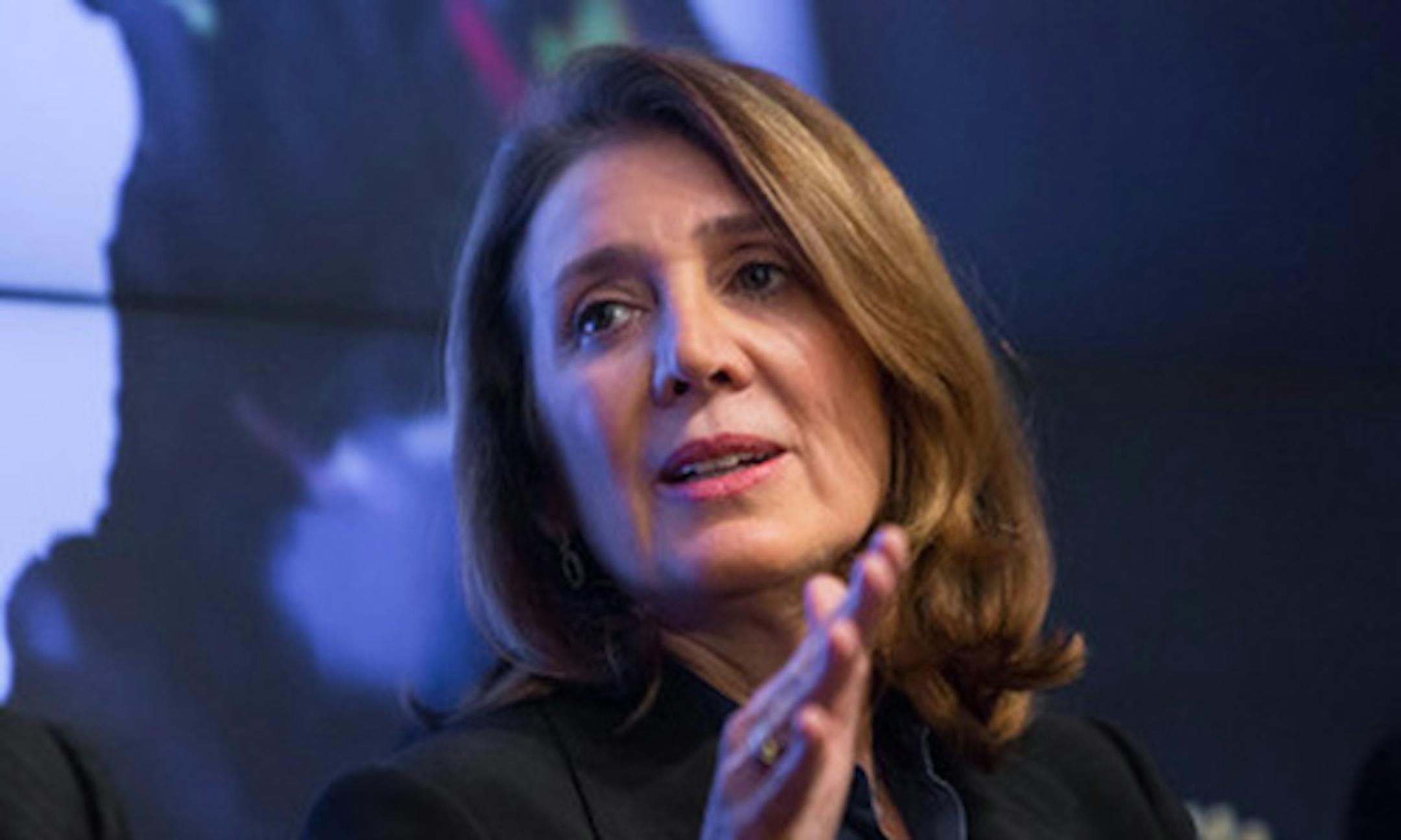 "The Reuters Breakingviews 2015 Predictions panel moderated by Reuters Breakingviews Editor Rob Cox and featuring Founder & Executive Chairman at Evercore, Roger Altman, Chief Economist & Executive Director of Global Market Insight at General Electric, Marco Annunziata, Vice Chair & Managing Director at Moelis & Company and Former House Majority Leader, Eric Cantor, Founder & CEO of Atlas Merchant Capital, Bob Diamond and CFO & EVP at Morgan Stanley, Ruth Porat at Thomson Reuters in Times Square