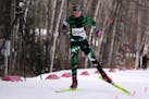 Mounds View freshman Linnea Ousdigian, shown at the state championships, is the Metro Girls Nordic Skier of the Year.
