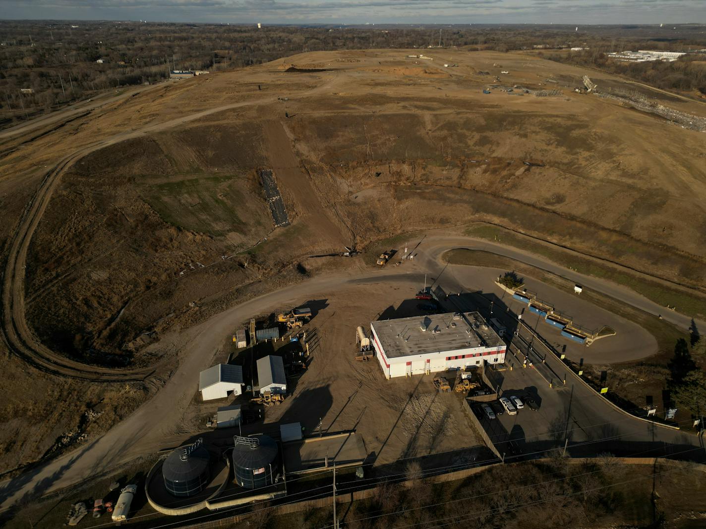 The Pine Bend Landfill in Inver Grove Heights.