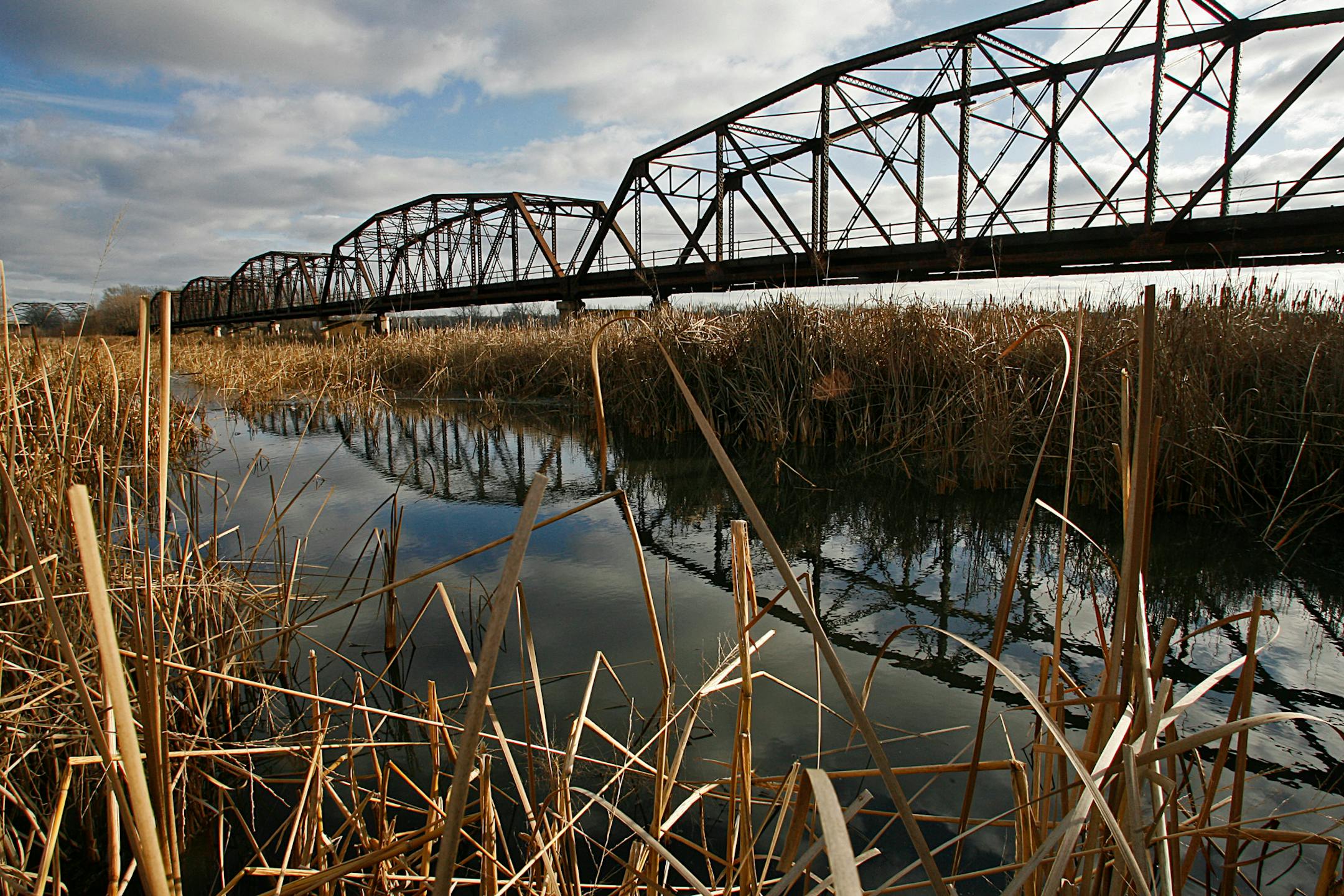 The abandoned Old Cedar Avenue bridge.