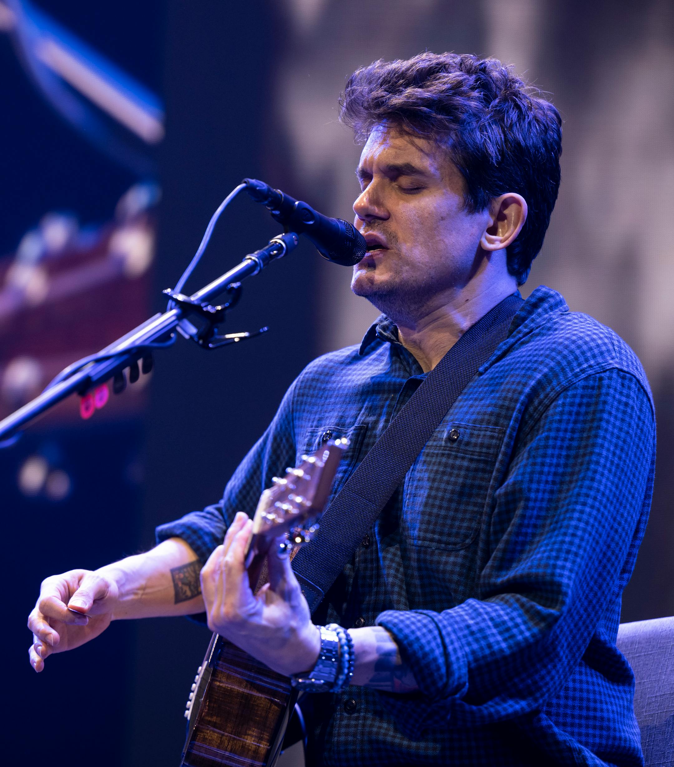 John Mayer performs.