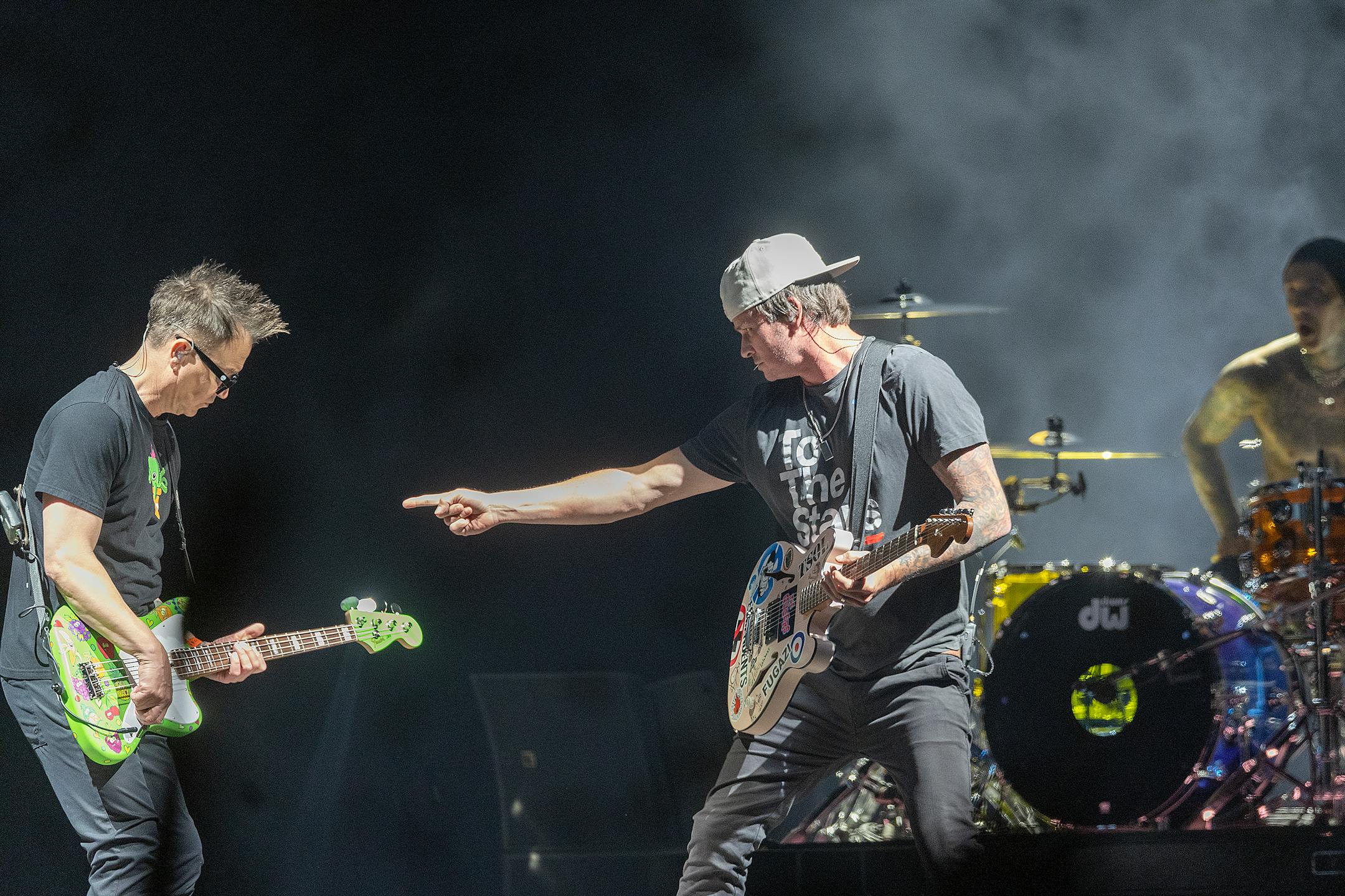 Blink-182 takes the stage at the Xcel Energy Center, in St. Paul, Minn., on Thursday, May 4, 2023. ] Elizabeth Flores • liz.flores@startribune.com