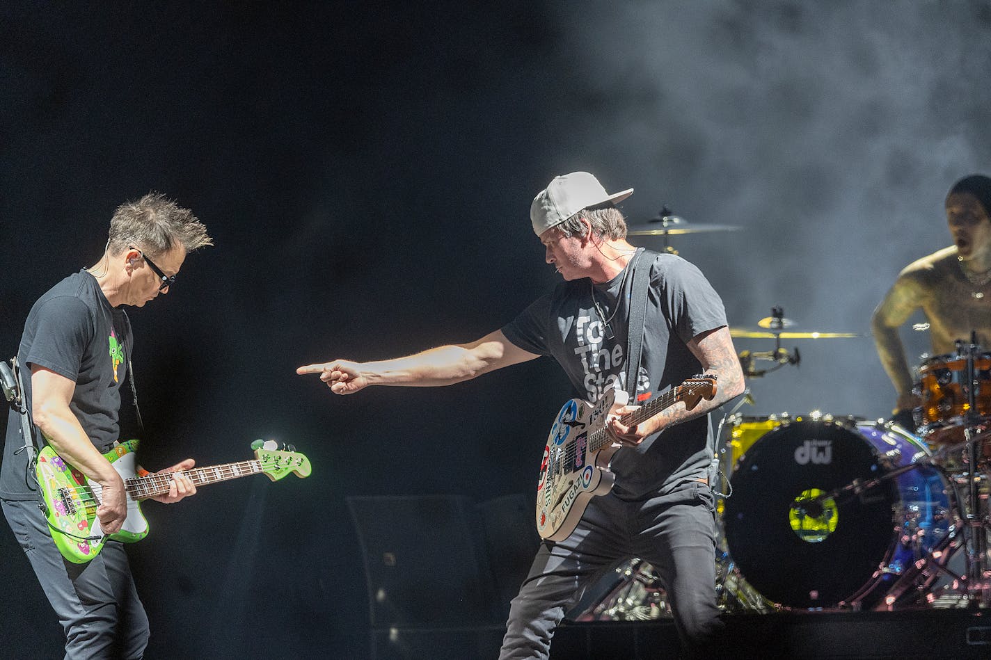 Blink-182 takes the stage at the Xcel Energy Center, in St. Paul, Minn., on Thursday, May 4, 2023. ] Elizabeth Flores • liz.flores@startribune.com