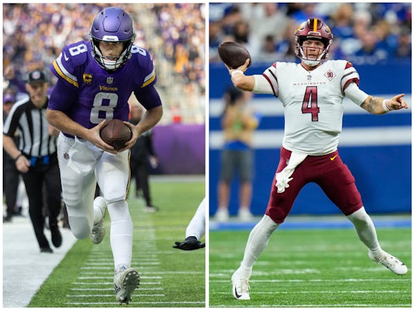 Quarterbacks Kirk Cousins and Taylor Heinicke are trying to beat their former teams on Sunday.