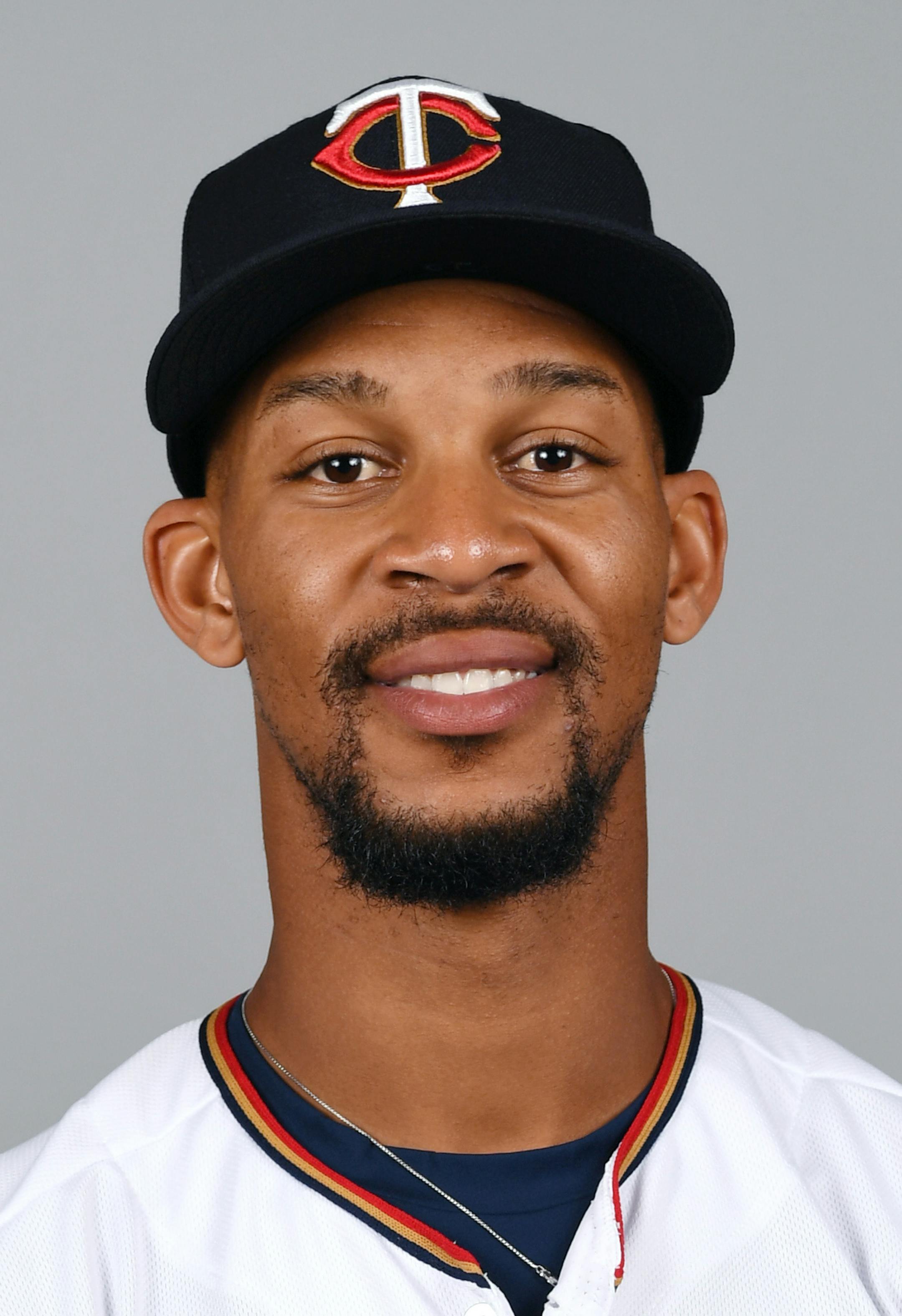 FORT MYERS, FL - FEBRUARY 21: Byron Buxton #25 of the Minnesota Twins poses during Photo Day on Wednesday, February 21, 2018 at CenturyLink Sports Complex in Fort Myers, Florida. (Photo by Michael Ivins/MLB Photos via Getty Images) *** Local Caption ***Byron Buxton ORG XMIT: 775108269