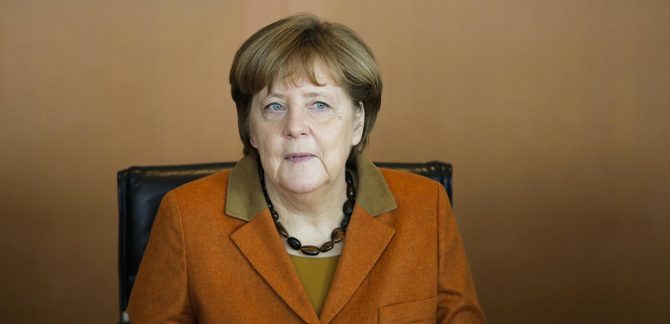 German Chancellor Angela Merkel attends the weekly cabinet meeting of the German government at the chancellery in Berlin, Wednesday, March 15, 2017. (AP Photo/Markus Schreiber) ORG XMIT: MIN2017031515151732
