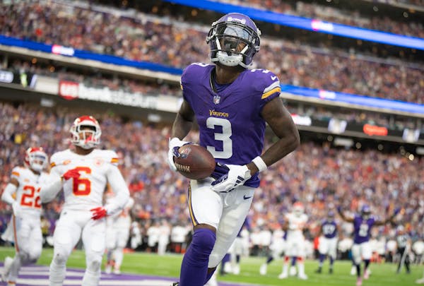 Vikings wide receiver Jordan Addison, the team’s 2023 first-round draft pick, proved to be a building block for the future in his rookie season. 