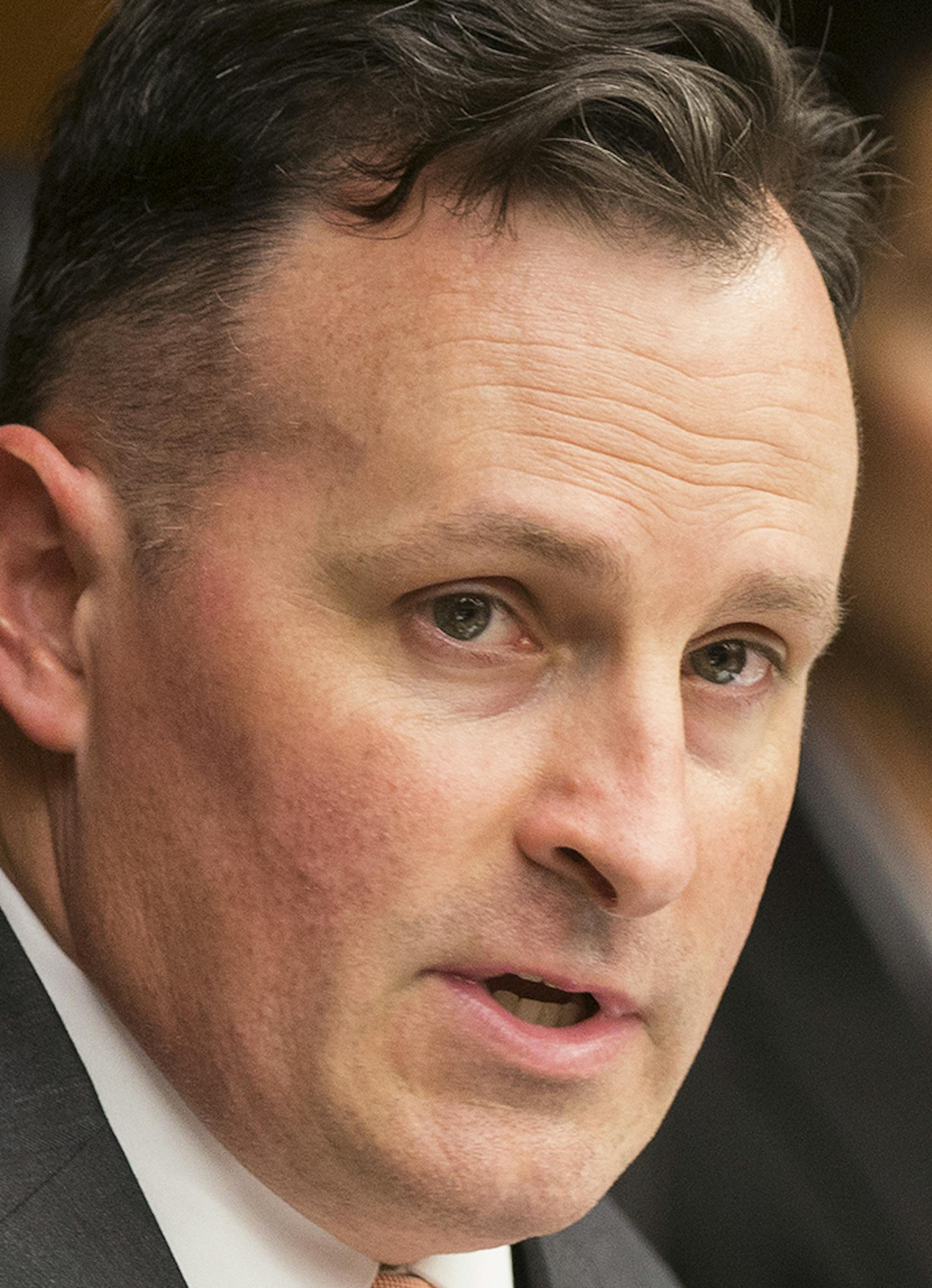 Rep. John Lesch, the chair of the group, speaks during a working group on revenge porn law at the State Office Building in St. Paul on Saturday, June 20, 2015. ] LEILA NAVIDI leila.navidi@startribune.com /